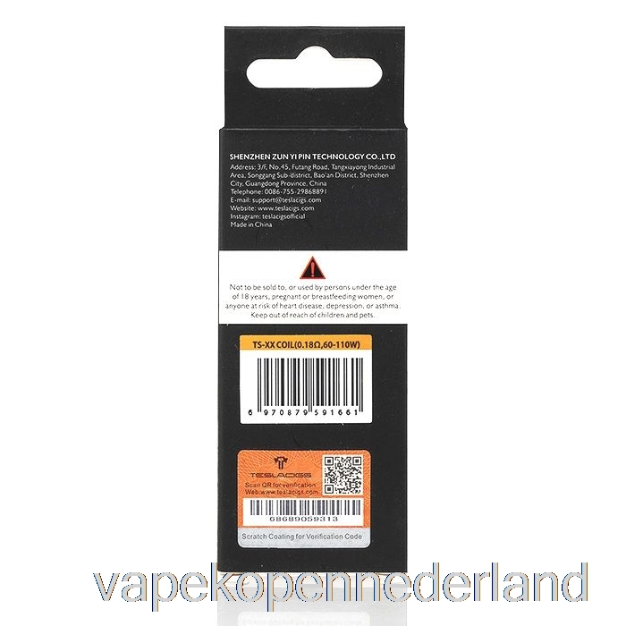 Vape Nederland Teslacigs Ts Tallica Mesh Vervangende Spoelen 0.18ohm Ts-xx Mesh Spoelen